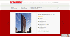 Desktop Screenshot of fragomeniimoveis.com.br